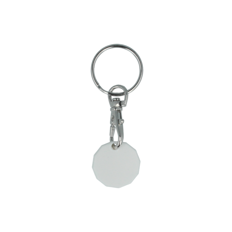 Image of Recycled trolley token keyring